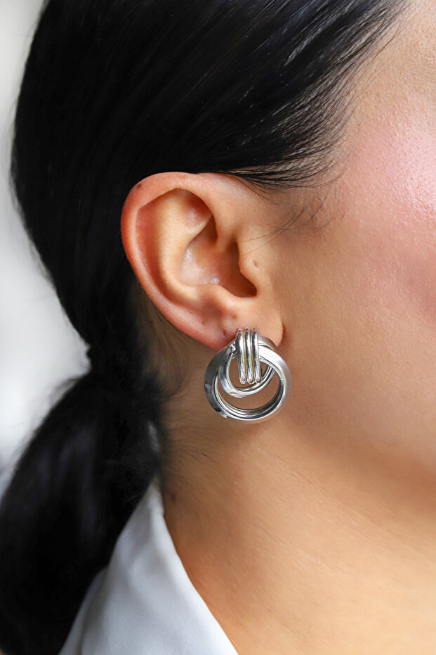 Spiral Ring Model Women's Earrings