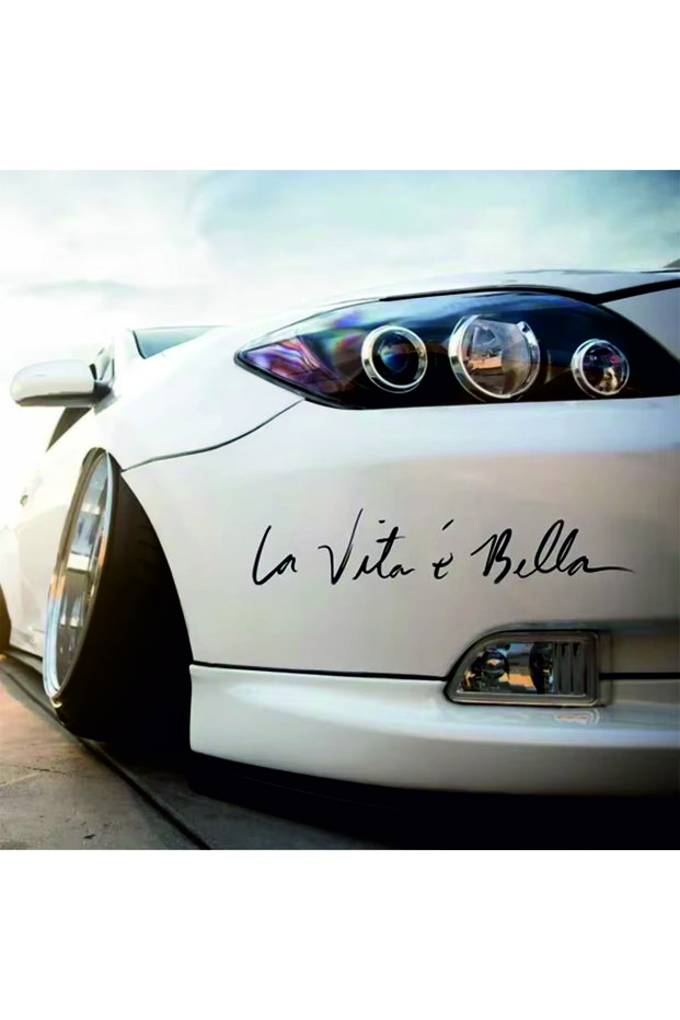 La Vita Bella Auto Sticker (45X9Cm)