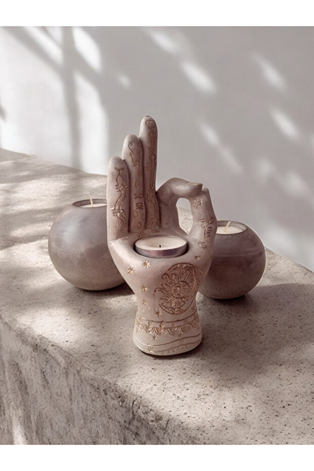 Mode | Elyapımı MUDRA BETON TEALIGHT ŞAMDAN - 7