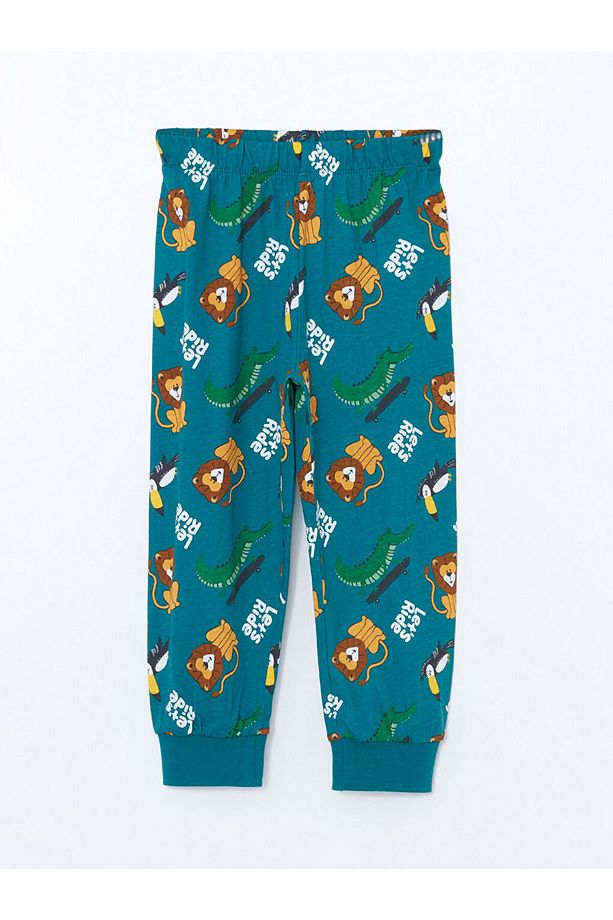 LCW Kids Bisiklet Yaka Erkek Çocuk Pijama Takımı - 5
