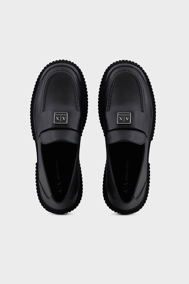 Logolu Hakiki Deri Loafer Ayakkabı AYAKKABI XDA006 XV874 00002 - 3