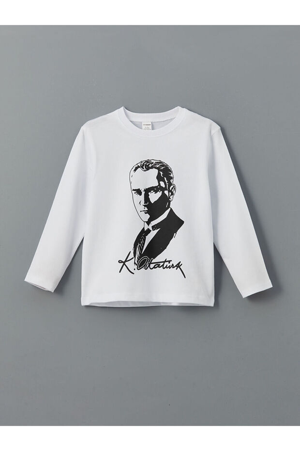 Esvab • Modern & Distinctive Ataturk Printed Boys' T-Shirt