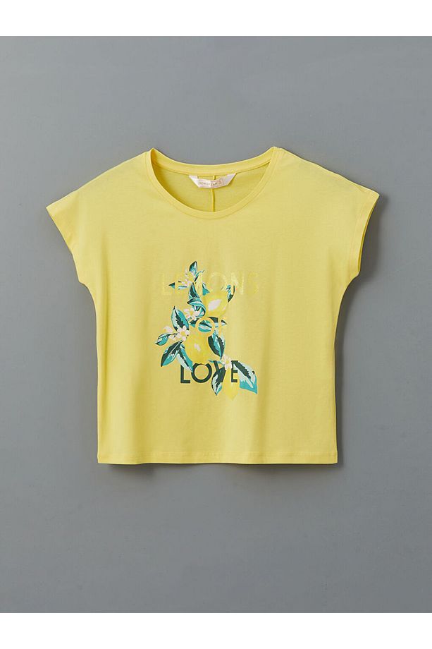 Bisiklet Yaka Baskılı Kadın Şortlu Pijama Takımı - 6