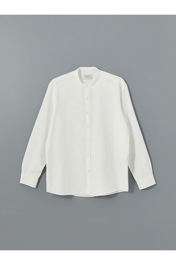 LCW Vision Regular Fit Uzun Kollu Poplin Erkek Gömlek - 5