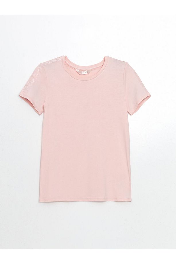 Bisiklet Yaka Çiçekli Kadın Pijama Takımı - 6