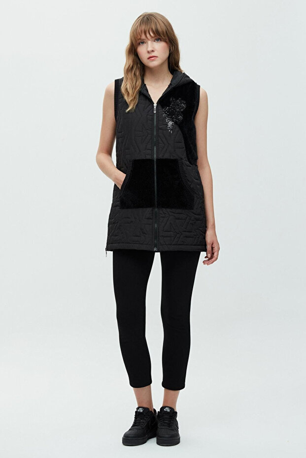 Kapitone Fokslu Yelek - 1