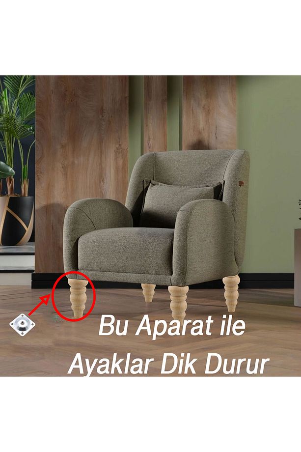 4 ADET Ahşap 17 cm Bağlantı Aparat Mobilya Koltuk Kanepe Berjer Ayağı Yükseltici Ayakları M8 Civata - 6