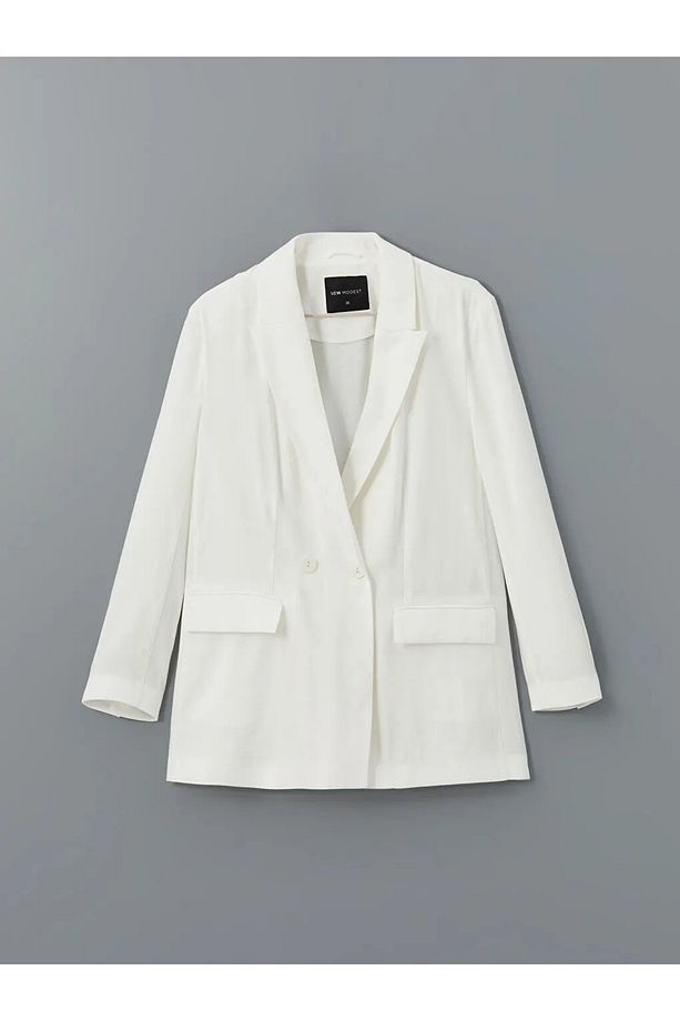 LCW Modest Ekru Kadın Blazer Ceket - 1