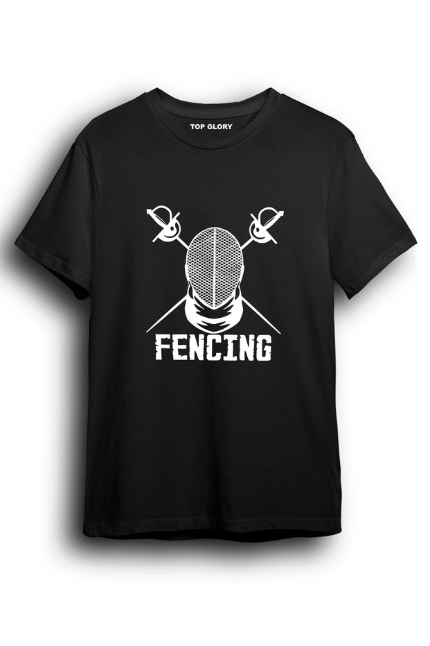 Sword Fencing Printed Custom Design T-Shirt Fencing T-Shirt Fncg5003