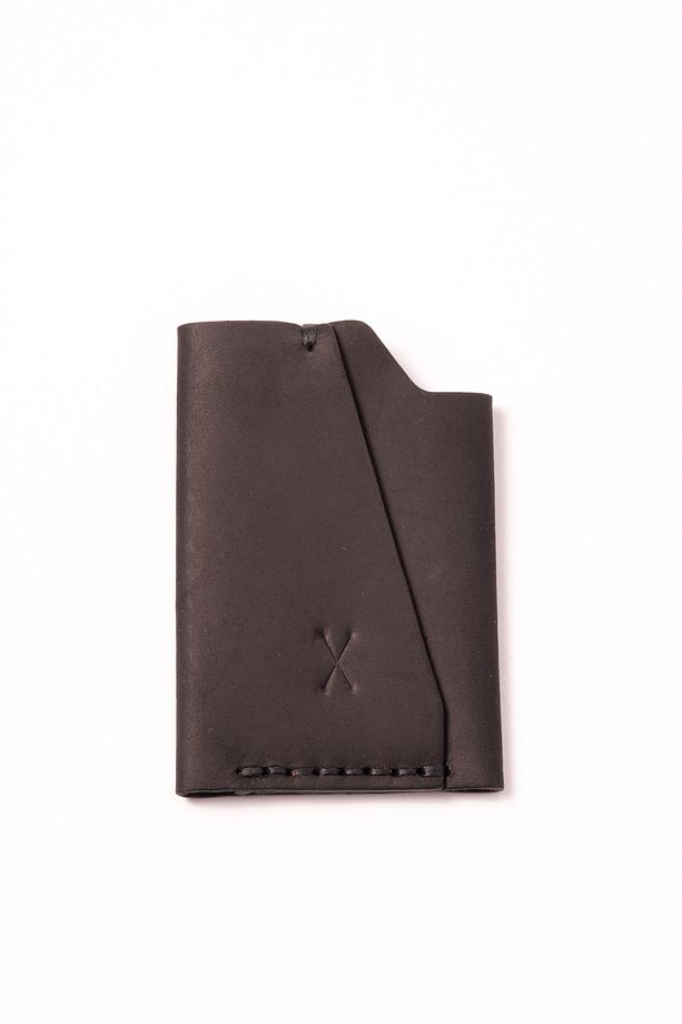 minimal X Urban Kartlık - gerçek deri el yapımı - minimal, şık, pratik - 4