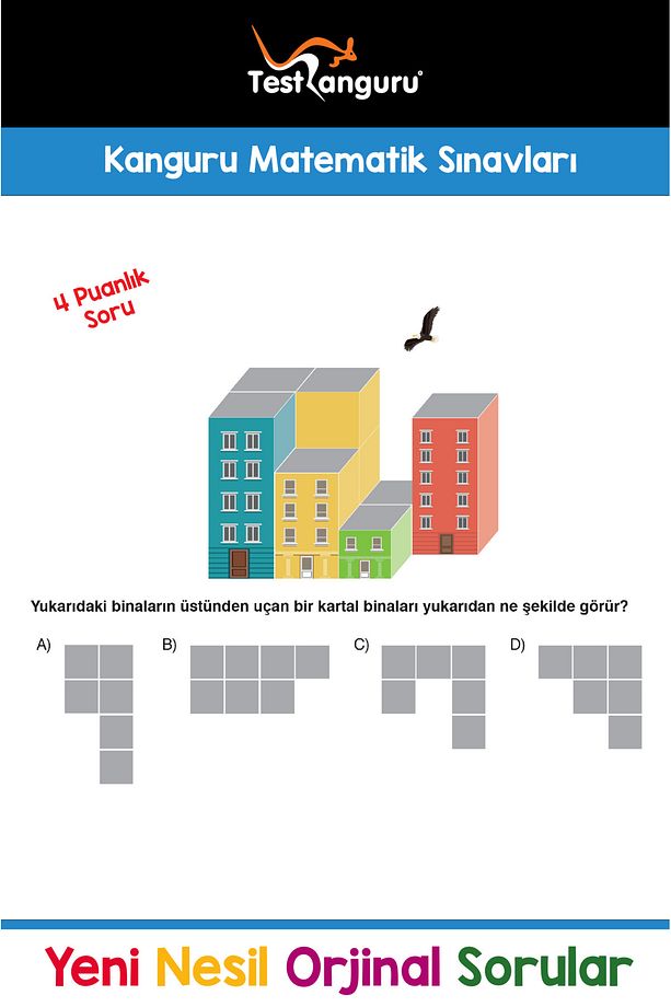 2. Sınıf Zihin Çalıştıran Eğlenceli Kanguru Matematik Soruları - 6