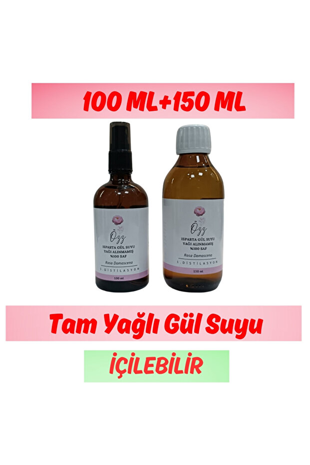 Rose Water Oily Rose Water Revitalizing Purifying Potable Rose Water 100 ml 150 ml