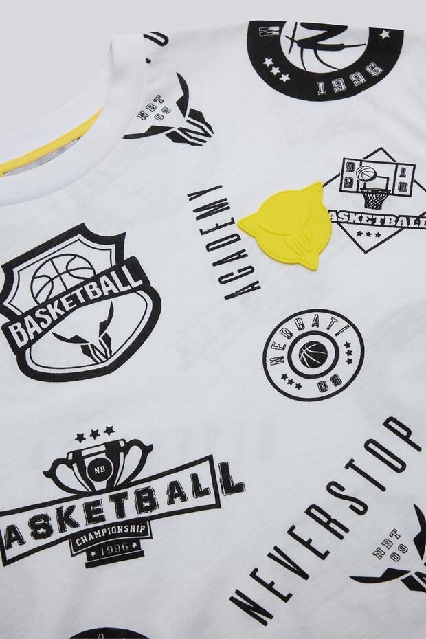 Bg Store Boy's Patterned Tshirt - 7