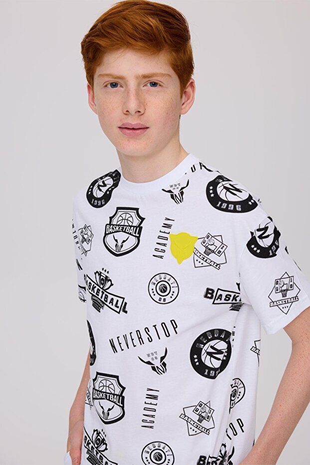 Bg Store Boy's Patterned Tshirt - 3