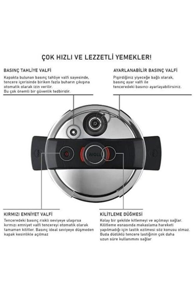 Nova Concept Pro Çelik Düdüklü Tencere 22 Cm - 2