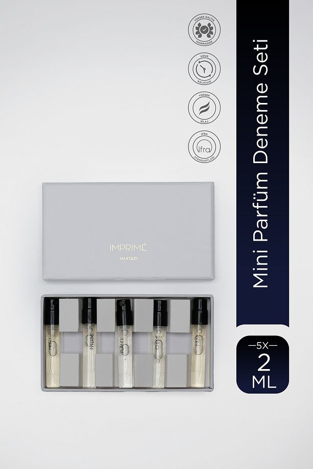 Mini Parfüm Deneme Seti 5 X 2 ml Kadın seti (Muse, Cherie, Priere, Interne ve Flaner) - 1