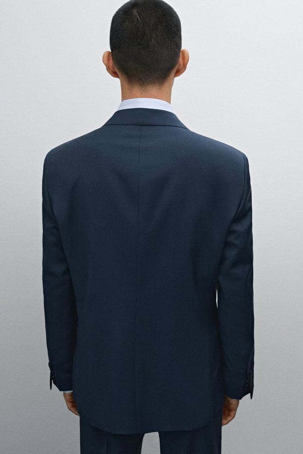 %100 yün klasik blazer - 3