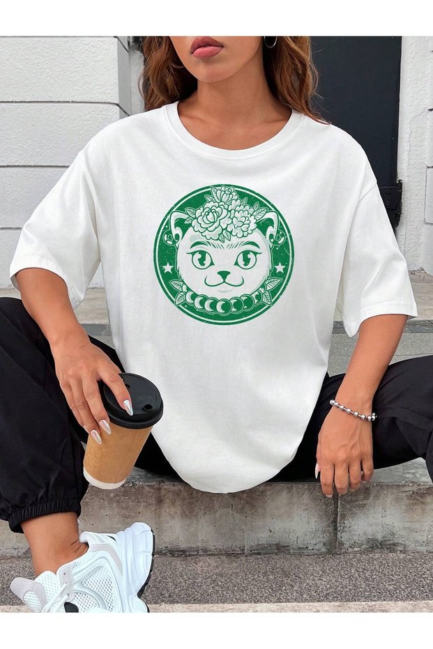 Unisex Stylish Comfortable Oversize Cotton Crew Neck T-Shirt with Special Design Code 31666