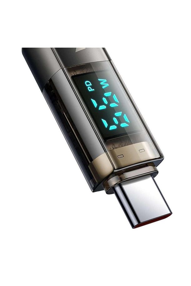 Ca-3610 100w Type-c To Type-c Dijital Ekranlı Hızlı Şarj & Data Kablosu 1.2m - Siyah - 2