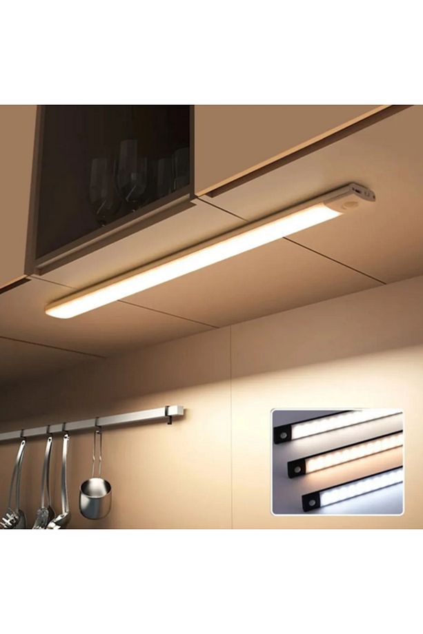 10W Led'li Mutfak ve Dolap İçi 3 Renk Mod'lu USB Şarjlı Sensörlü Armatür - 4