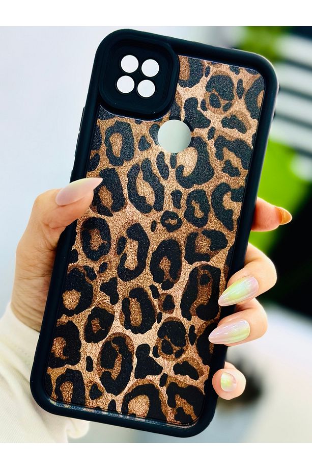 Redmi 9c Ve 10a Uyumlu Kaplama Leopar Tasarımlı Silikon Kılıf - 2
