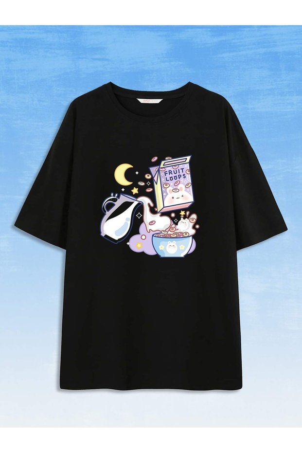 Unisex Stylish Comfortable Oversize Cotton Crew Neck T-Shirt with Special Design Code 35252