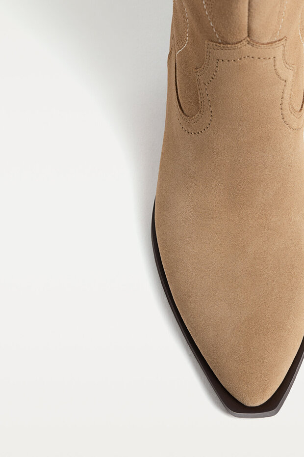Süet kovboy çizmesi - 6