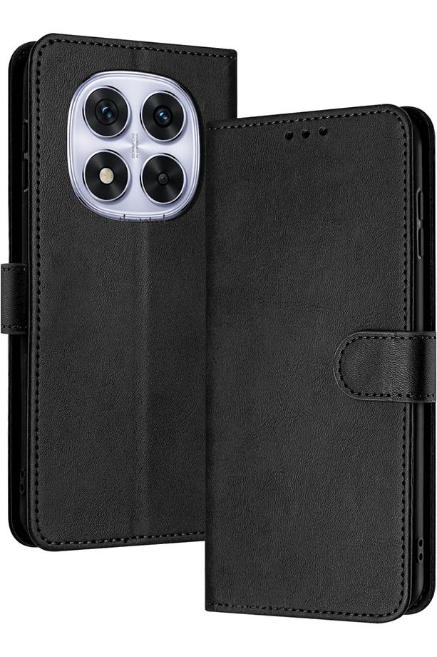 Redmi Note 14 Pro Plus Kılıf 360 Tam Kaplar Deri Dokulu Kapaklı Cüzdanlı Standlı Kartvizitli Kapak - 1