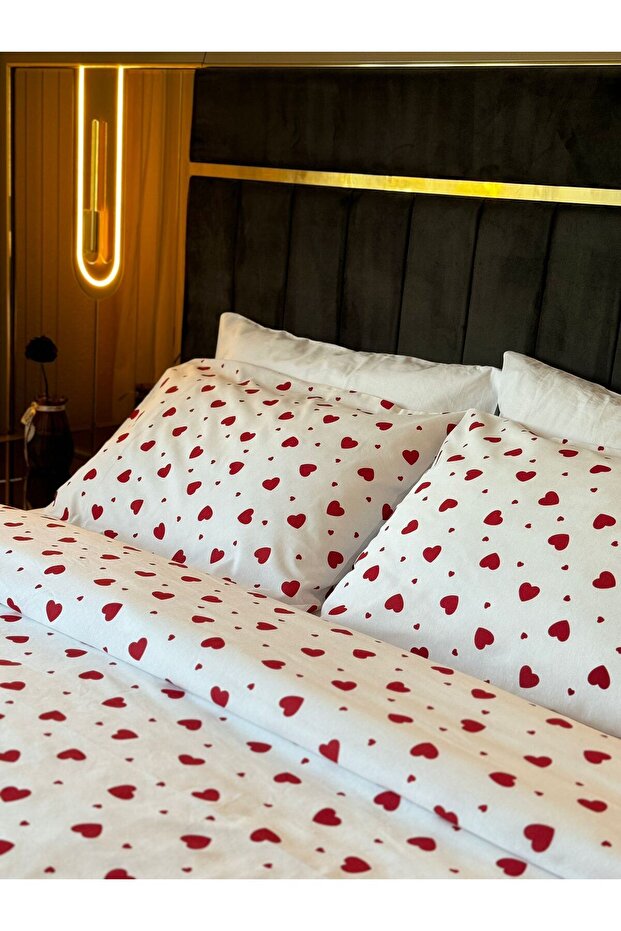 Double Personal Beatwear Set with Red Heart, Sheets - 5