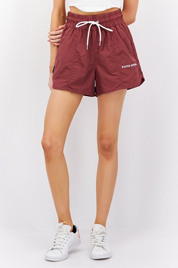 Women Sportswear Fit Training Shorts, Brown