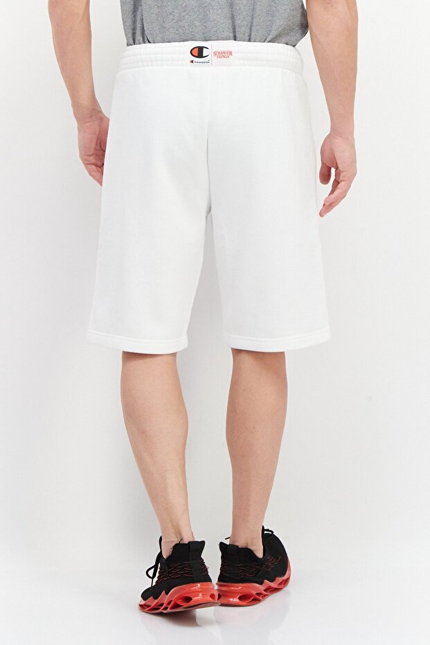 ملابس رجالية قصيرة برباط من Strangers Things باللون الأبيض - 3