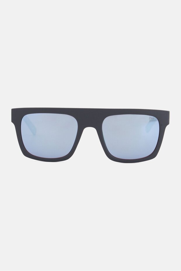 Men SFI098 Smoke Mirror Sunglasses, Black - 1