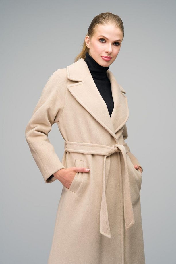 Reglan Kol Çıt Çıt Kapamalı Maxi Kaban Bej 3063-y - 5