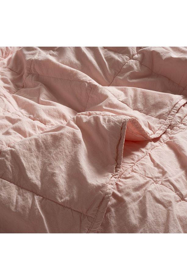 Solıd Kapitoneli Çift Kişilik Pamuk %100 Pamuk Yatak Örtüsü 240x260 Cm Pembe - 2