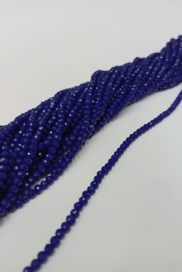 Navy Blue Crystal Beads 4 mm