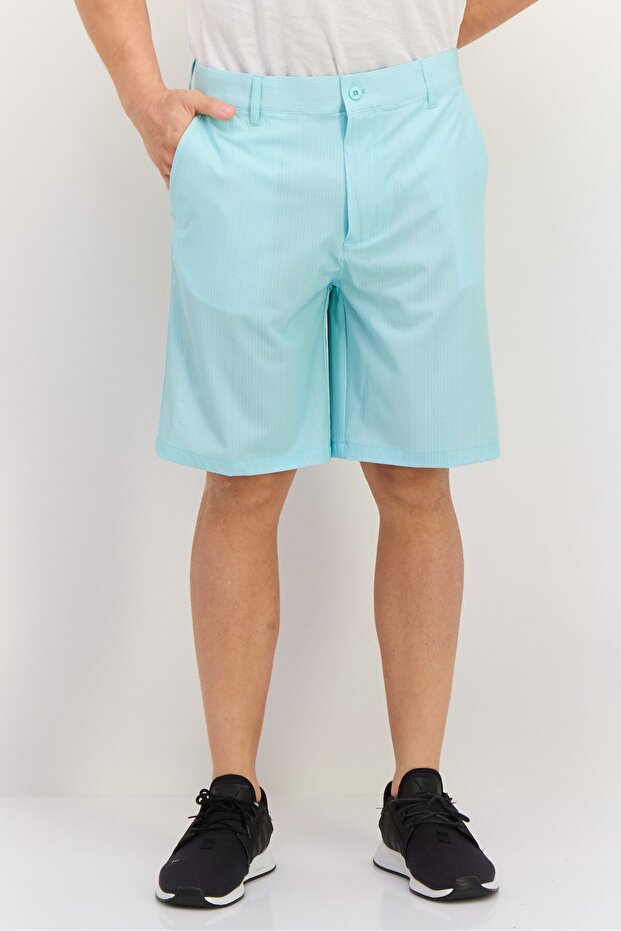 Men Sportswear Fit Golf Shorts, Turquoise