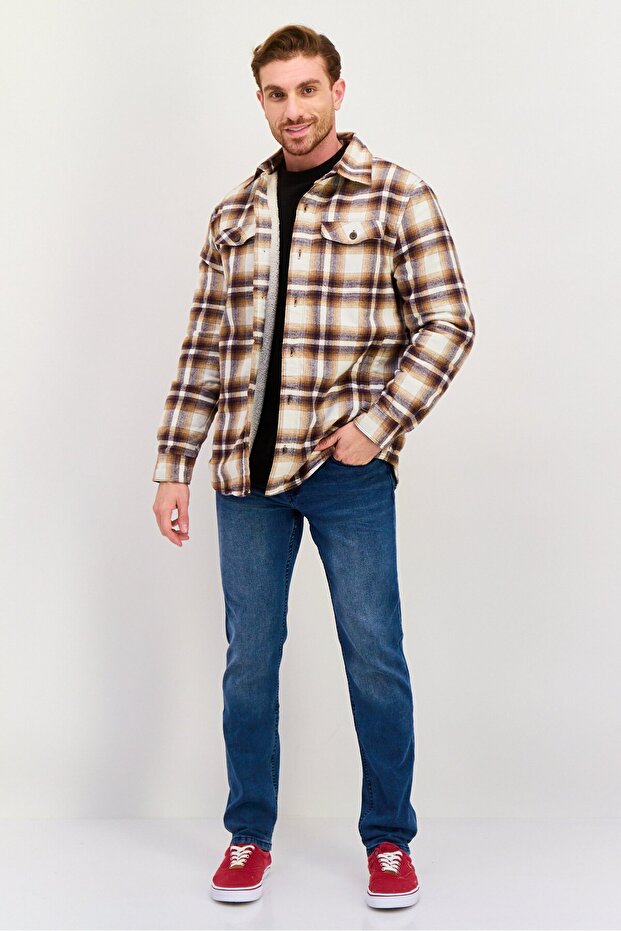 قميص رجالي منقوش، متعدد الألوان - 3