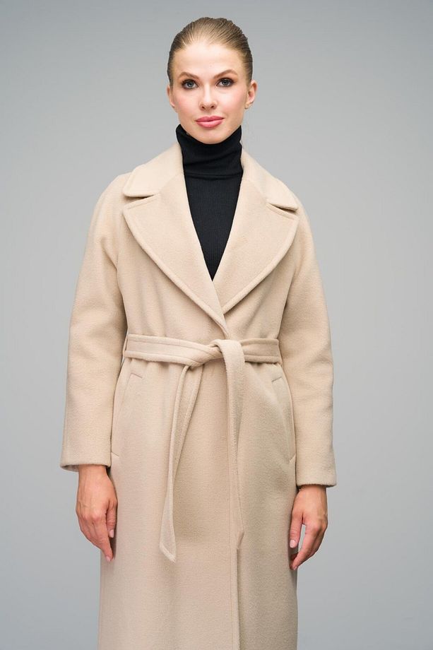 Reglan Kol Çıt Çıt Kapamalı Maxi Kaban Bej 3063-y - 2