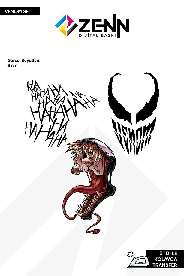 Venom Set Ütü İle Yapışan Dtf Baskı - 1