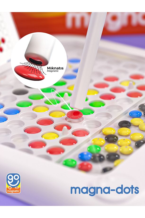 Magna Dots - Steam Manyetik Kodlama Tableti Ekransız Oyun Aktivitesi Manyetik Yapı Blokları shopist - 4