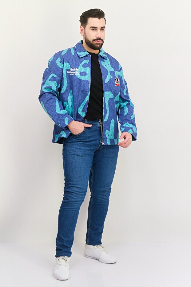 جاكيت وقميص رجالي مطرز، متعدد الألوان - 4