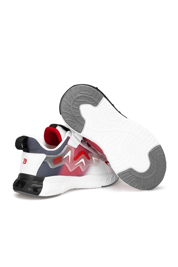 Ds Mirana Biało-Czerwono-Czarne Dziecięce Trampki - 4