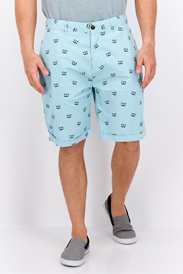 شورت رجالي أساسي مطبوع بالكامل، متعدد الألوان - 1