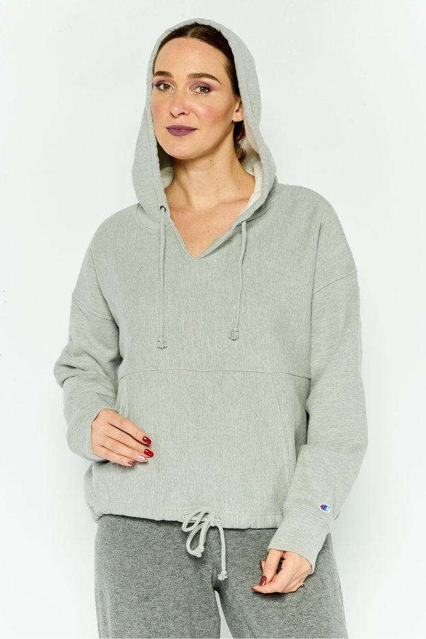 Women Sportswear Fit Long Sleeve Training Hoodie, Grey