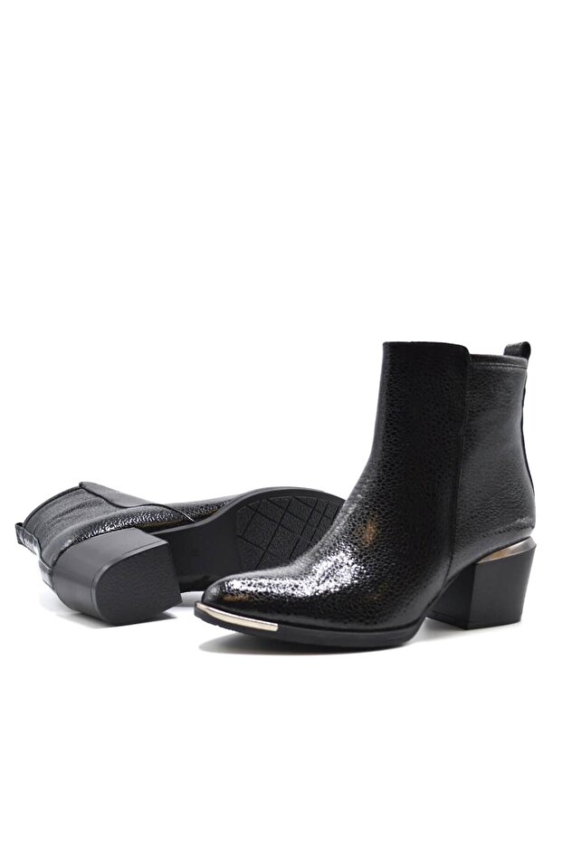 1928160K Kadın Deri Bot - 5