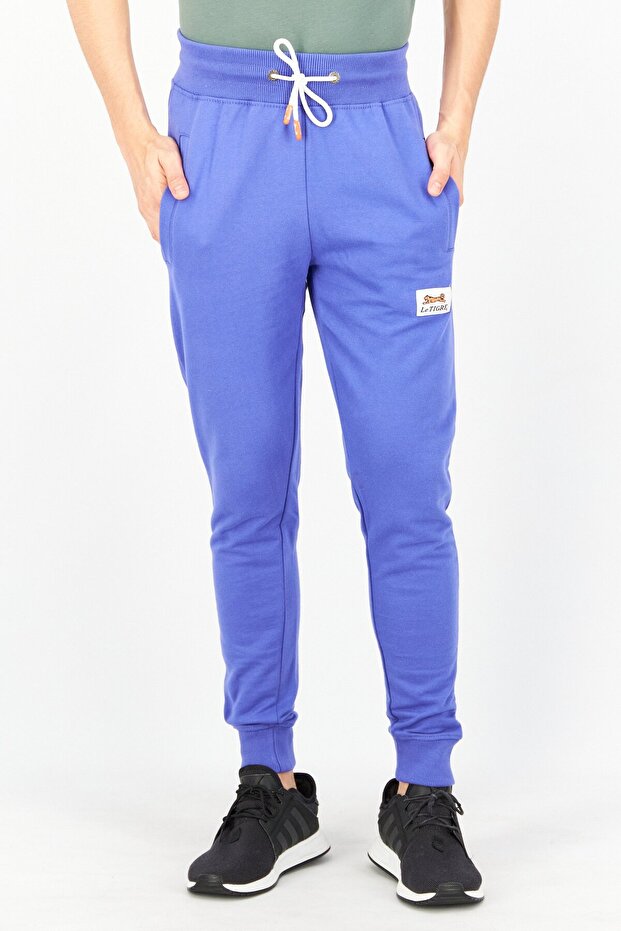 Men Regular Fit Solid Jogger Pants, Purple