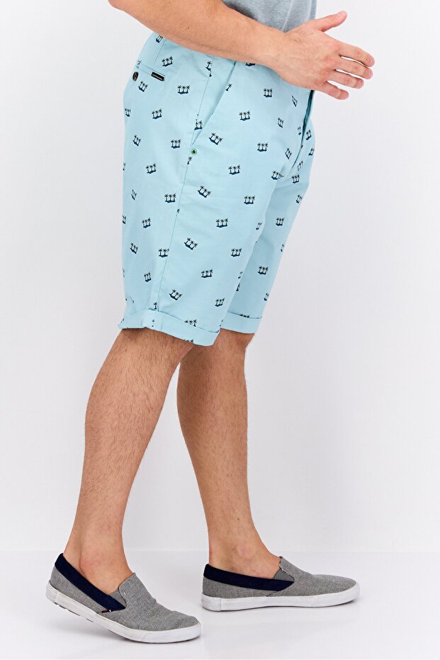 شورت رجالي أساسي مطبوع بالكامل، متعدد الألوان - 2
