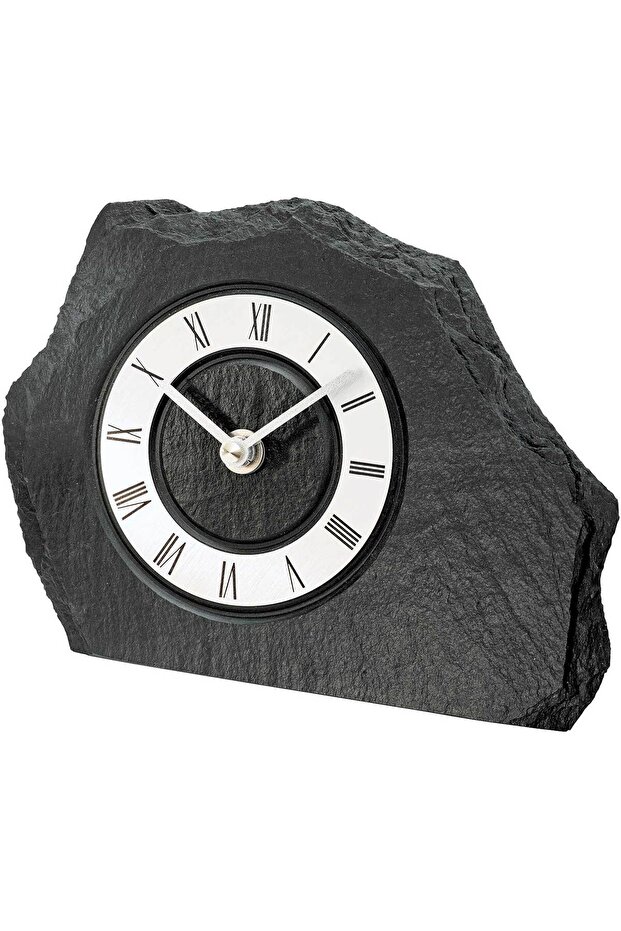 Table Clock 1104, Quartz, Black, Analogue, Rustic - 1