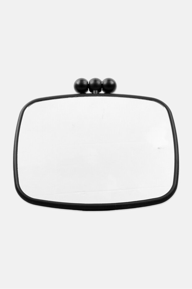 3 In 1 Soft Touch Rectangle Mirror, Black - 1