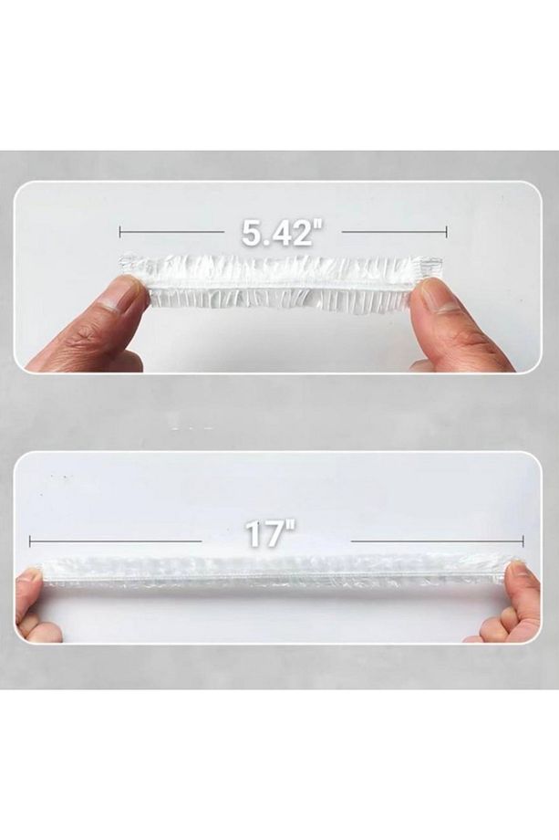 100 Adet 24 Cm Tabak Tencere Koruma Bonesi Lastikli Tazelik Koruyucu Çok Amaçlı Mutfak Poşeti - 2